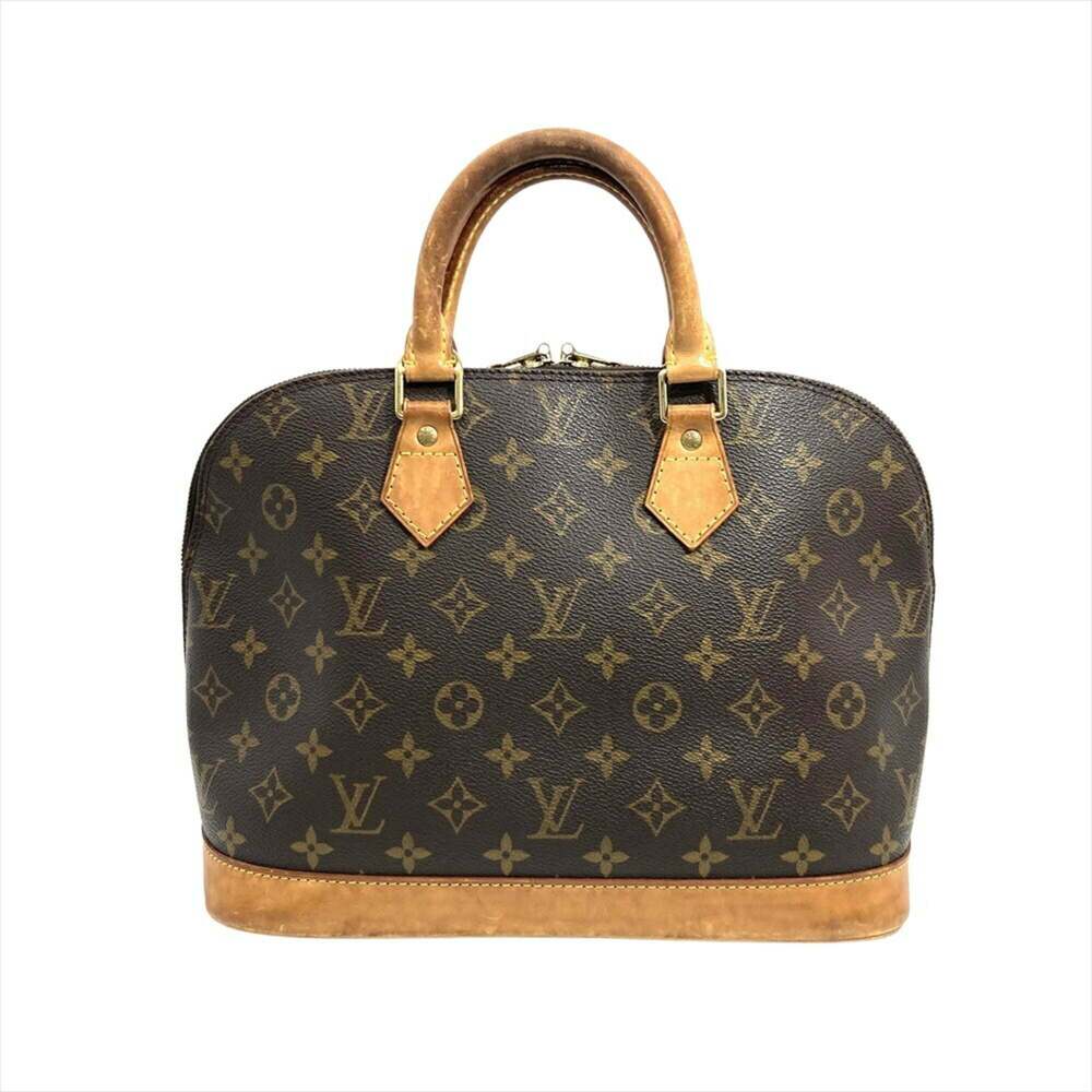 LOUIS VUITTON Authentic Brown Monogram Canvas Alma PM Bag